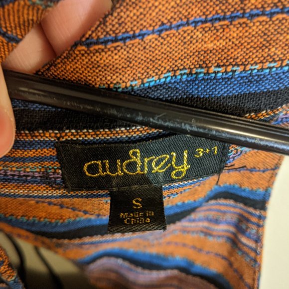 Striped Dress with Lacing on Back - Size Small - Picture 3 of 4